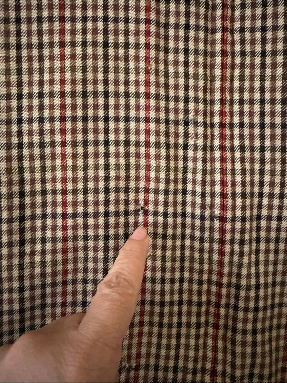 Polo by Ralph Lauren vintage rare Brown Plaid leather  Collar Shirt Jacket - Picture 5 of 7